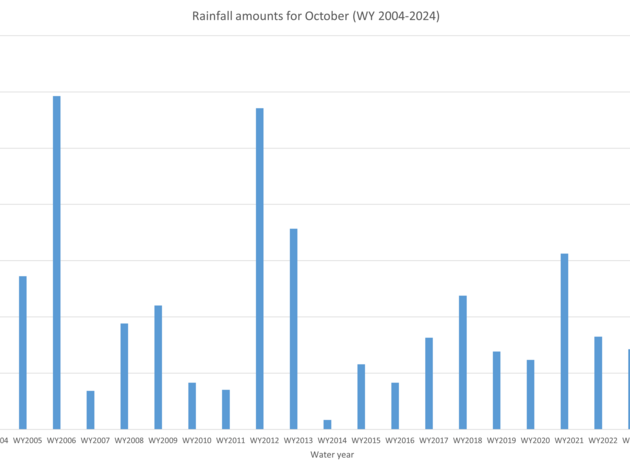 Rainfall and Water Levels October 2023
